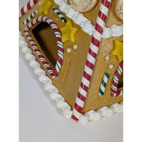 Department 56 Gingerbread Christmas Eiffel Tower Light Up Decoration 14" Village - Picture 7 of 8